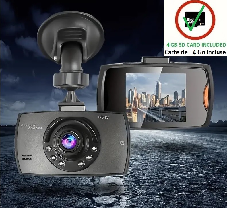 HD Camera Dash Cam For Cars With IR Night Vision, Loop Recording
